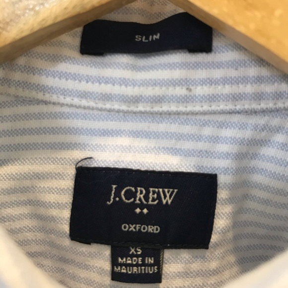 J Crew light blue striped button down - Picture 5 of 5